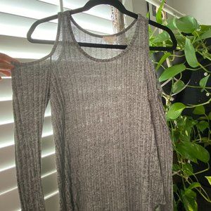 Knit Cold Shoulder Top